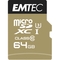EMTEC 64GB MicroSD Class 10 UHS-I U3 SpeedIN' Flash Drive - Image 1 of 2