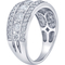 10K White Gold 1 CTW Diamond Anniversary Ring Size 7 - Image 2 of 2