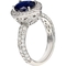 14K White Gold Blue Sapphire and 1 CTW Diamond Bridal Ring Size 7 - Image 2 of 2