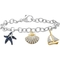 She Shines 14K Gold Over Sterling Silver 1/3 CTW Diamond Nautical Charm Bracelet - Image 1 of 4