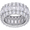 Sofia B. Sterling Silver Cubic Zirconia Eternity Band - Image 1 of 4