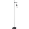 Lalia Home Black Matte 1 Light Beacon Floor Lamp with Clear Glass Shade - Image 1 of 9