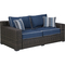 Signature Design by Ashley Grasson Lane Lounge Chairs, Loveseat, Firepit Table Set - Image 3 of 8