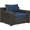 Signature Design by Ashley Grasson Lane Lounge Chairs, Loveseat, Firepit Table Set - Image 4 of 8