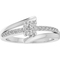 Sterling Silver 1/6 CTW Diamond Bypass Promise Ring Size 7 - Image 1 of 3