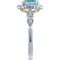 Truly Zac Posen 14K Two Tone Gold 1 3/4 CTW Sky Blue Topaz and Diamond Ring - Image 3 of 3
