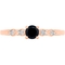 10K Rose Gold 1/4 CTW Black & White Diamond Promise Ring - Image 1 of 2