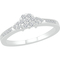10K White Gold 1/4 CTW Diamond Promise Ring - Image 2 of 2