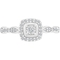 10K White Gold 1/6 CTW Diamond Promise Ring - Image 1 of 2