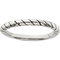 Sterling Silver Stackable Twist Ring - Image 1 of 3