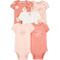 Carter's Infant Girls Pink Floral Original Bodysuits 5 pk. - Image 1 of 6