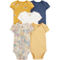 Carter's Infant Girls Gold Original Bodysuits 5 pk. - Image 1 of 6