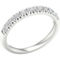 Pure Brilliance 14K White Gold 1/2 CTW Anniversary Band IGI Certified Size 7 - Image 2 of 2