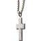 Inox Matte Stainless Steel Short Cross Pendant with Steel Box Chain - Image 2 of 4