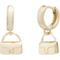COACH Chalk Iconic Tabby Huggie Earrings - Image 1 of 2