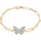 Timeless Love Sterling Silver 1/8 CTW Diamond Butterfly Bracelet - Image 1 of 2