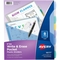Avery Letter Size Write and Erase Big Tab Plastic Divider Tab 8 pc. Set - Image 1 of 2