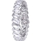 Sterling Silver Cubic Zirconia Angled Eternity Ring - Image 2 of 3