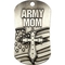 Shields of Strength Military Mom Antique Dog Tag Necklace, 1 Corinthians 13:7-8 - Image 1 of 2