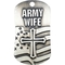 Shields of Strength Army Wife Antique Finish Dog Tag Necklace, 1 Corinthians 13:7-8 - Image 1 of 2