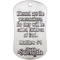 Shields of Strength Thin Blue Line Antique Finish Dog Tag Necklace Matthew 5:9 - Image 2 of 2