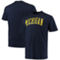 Champion Men's Navy Michigan Wolverines Big & Tall Arch Team Logo T-Shirt - Image 2 of 4