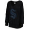 Cuce Women's Black Seattle Kraken Rhinestone V-Neck Pullover Sweatshirt - Image 3 of 4