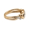 Diamond Accent Two-Tone Interlocking Hearts Ring in 18k Gold-plated Sterling Silver - Image 2 of 5