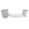 PalmBeach CZ Vintage-Inspired Floral Motif Knuckle Ring in Sterling Silver - Image 2 of 5