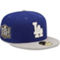 New Era Men's Royal/Gray Los Angeles Dodgers 2020 World Series s Letterman 59FIFTY Fitted Hat - Image 1 of 4