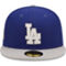 New Era Men's Royal/Gray Los Angeles Dodgers 2020 World Series s Letterman 59FIFTY Fitted Hat - Image 3 of 4