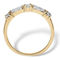 PalmBeach Gold-plated Sterling Silver Baguette Cubic Zirconia Wedding Ring - Image 2 of 5