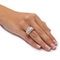 PalmBeach 4.38 TCW Cubic Zirconia Gold-Plated Sterling Silver Engagement Ring - Image 3 of 5