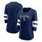 Fanatics Branded Women's Heather Navy Seattle Kraken Special Edition 2.0 Barn Burner 3/4 Sleeve T-Shirt - Image 1 of 4