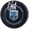 Fanatics Authentic Carson Soucy Seattle Kraken Autographed 2021-22 Inaugural Season Official Game Puck - Image 1 of 3