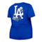 New Era Women's Royal Los Angeles Dodgers Plus Size Two-Hit Front Knot T-Shirt - Image 4 of 4