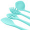 MegaChef Light Teal Silicone Cooking Utensils, Set of 12 - Image 4 of 5