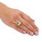 8.40 TCW Princess-Cut Multicolor Cubic Zirconia Yellow Gold-Plated Ring - Image 3 of 5