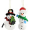 Martha Stewart Holiday Plush Polar Bear and Snowman 4 Piece Ornament Set in Whit - Image 3 of 5