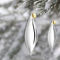 Martha Stewart Holiday Double Pointed 3 Piece Ornament Set in Silver - Image 4 of 4