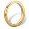 PalmBeach 18k Gold-Plated .925 Sterling Silver Polished Wedding Ring Band (2mm) - Image 2 of 5