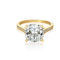 Crislu bliss cushion cut ring finished in 18kt yellow gold - Image 1 of 2