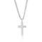 Metallo Stainless Steel Polished Cross Necklace - Image 1 of 3