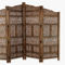 Morgan Hill Home Traditional Brown Wood Room Divider Screen - Image 1 of 5