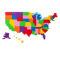 Plus-Plus Puzzle By Number - Map of the United States: 1400 Pcs - Image 3 of 5