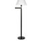 Hudson&Canal Moby Swing Arm Floor Lamp with Fabric Empire Shade - Image 1 of 5
