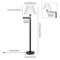 Hudson&Canal Moby Swing Arm Floor Lamp with Fabric Empire Shade - Image 4 of 5