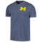Image One Men's Navy Michigan Wolverines Baseball Flag Comfort Colors T-Shirt - Image 3 of 4