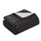 Perry Ellis Christopher Ribbed Flannel Plush Throw - Image 2 of 4