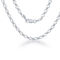 Links of Italy Sterling Silver Fancy Link Anklet - Rhodium Plated - Image 1 of 2